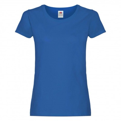 Tshirt damski koszulka FRUIT LOOM Niebieski XXL