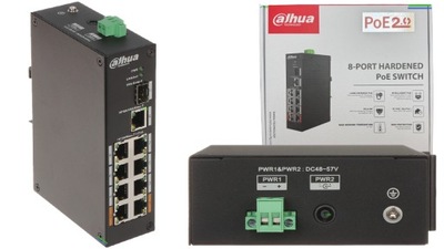 Switch Przemysłowy PoE Dahua PFS3110-8ET-96-V2