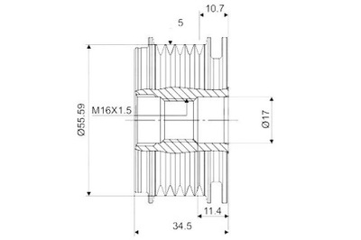 Генератор - зчеплення односторонній valeo 588114 фото №1