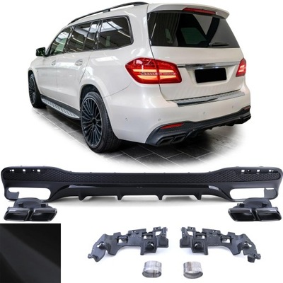 Диффузор выхлоп mercedes gls x166 gls63 2015-2019 фото №1