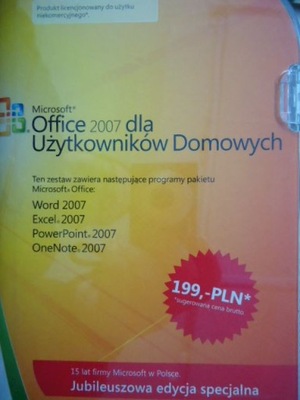 Microsoft Office 2007 dla użytkowników Domowych