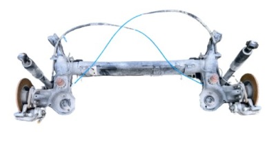 Балка підвіска задня задні citroen c3 iii гальмівні диски фото №1