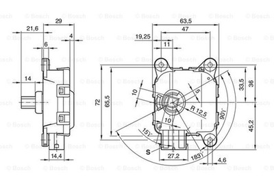 AMORTIGUADOR REGULACIÓN POSICIÓN FAROS BOSCH 132801141  