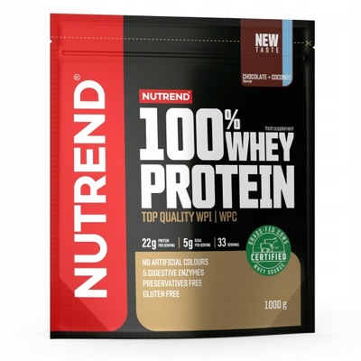 BIAŁKO SERWATKOWE Nutrend 100% Whey Protein 1000g