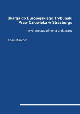 Skarga do Europejskiego Trybunału Praw... - ebook