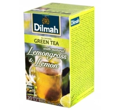 Herbata Zielona Dilmah Cytrynowa 20x1,5g Saszetki