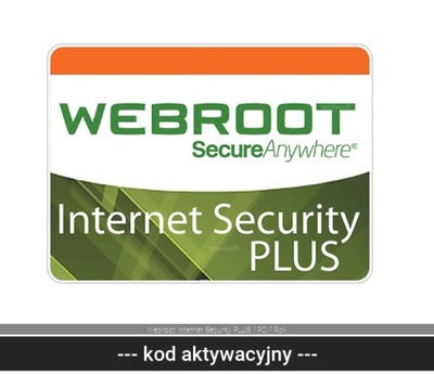 Webroot Internet Security PLUS 1PC/1Rok