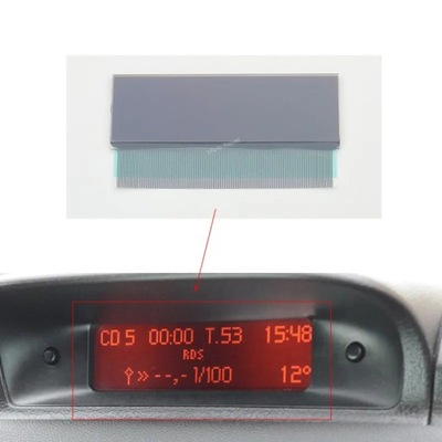 CENTRAL NAVIGATOR LCD DISPLAY SCREEN FOR PEUGEOT 206 307 CITROEN C5 ~74037 