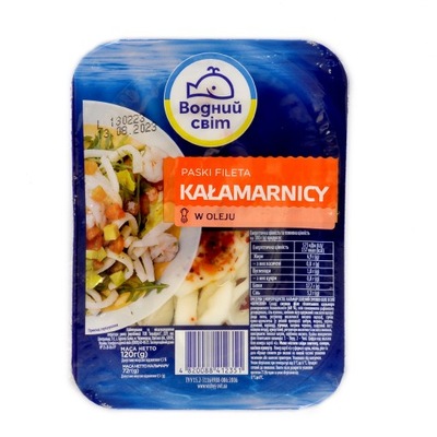 Kałamarnica w oleju 120 g Wodnyj Świt