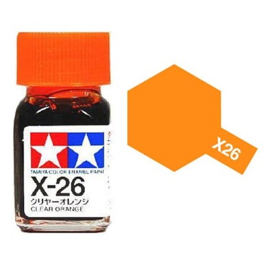 TAMIYA ENAMEL 80026 X-26 Clear Orange 10ml