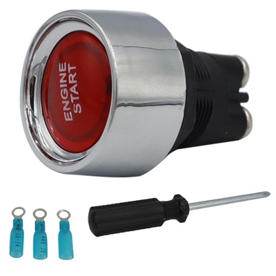 Кнопка двигуна 12v 24v powszechny кнопка стартовий fácil електропроводка фото №1