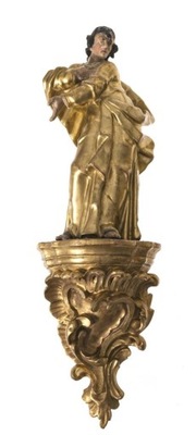 Rzeźba świętego na postumencie Niemcy, XVIII wiek