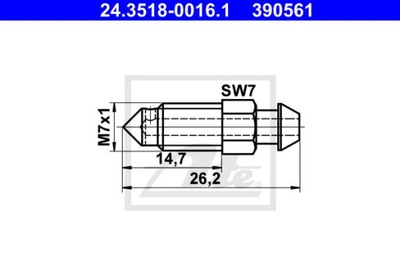 БОЛТ / КЛАПАН ODPOWIETRZNIKA 24.3518-0016.1