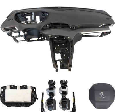 Приборная панель консоль подушка безопасности ремни peugeot 3008 фото №1