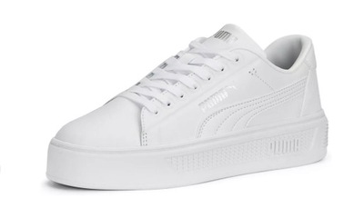 PUMA Buty damskie Smash Platform białe 40.5