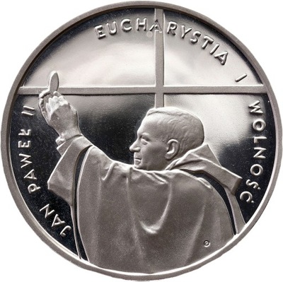 III RP, 10 złotych 1997, Jan Paweł II - Kongres Eucharystyczny