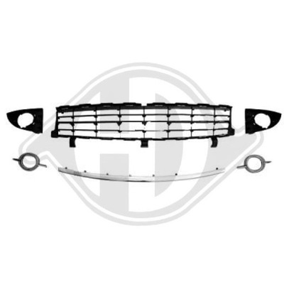 Решітка решітка радіатора бампера renault scenic 06-09 фото №1