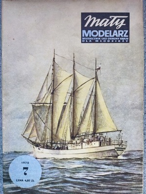 Mały Modelarz 7/1975 statek szkolny Zawisza Czarny