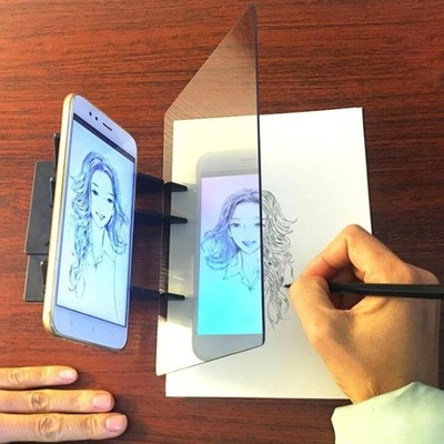 Kreatywne dzieci rysujące deska do kopiowania przenośna optyczna tablica kr