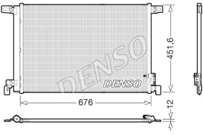 Denso конденсатор кондиционера audi q7 2.0-4.0d 01.15- фото №1