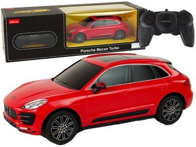 AUTO PORSCHE MACAN TURBO RASTAR CZERWONY