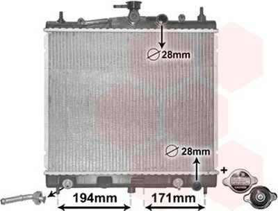 VAN WEZEL 13002248 РАДИАТОР, СИСТЕМА ОХЛАЖДЕНИЯ ДВИГАТЕЛЯ