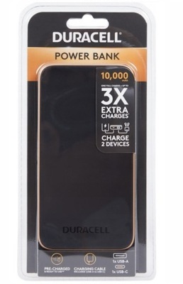 Powerbank Duracell 10000 mAh czarny