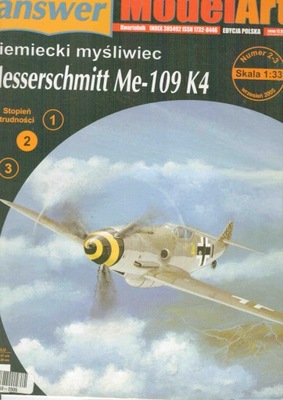 ModelArt Niemiecki myśliwiec Messerschmitt Me-109 K4