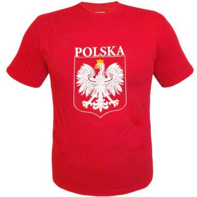 T-SHIRT KOSZULKA kibica STRÓJ orzeł CZERWONA L