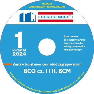 Biuletyny zagregowane BCO Sekocenbud 1 kw 2023 CD