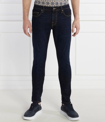 GUESS JEANS jeansy CHRIS | Super Skinny fit granat
