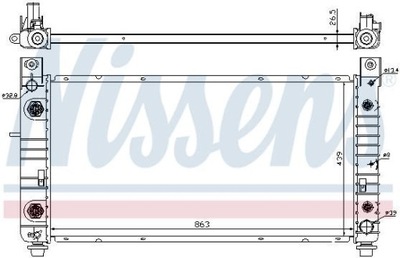 NISSENS NIS 69091 AUŠINTUVAS VANDENS ESCALADE; AVALAN 