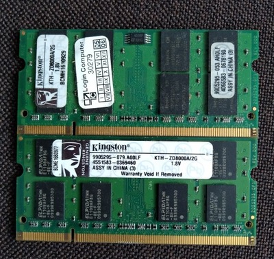 Pamięć DDR2 KINGSTON 2GB KTH-ZD8000A/2G PC2-4200S 533