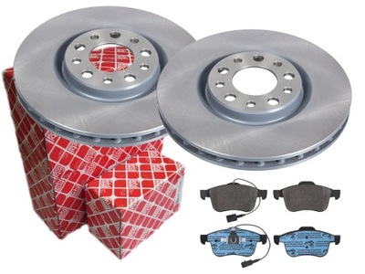 Тормозные диски тормозные колодки febi перед audi a6 c4 c5 288mm фото №1