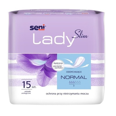 SENI LADY SLIM NORMAL wkładki urologiczne 15szt.