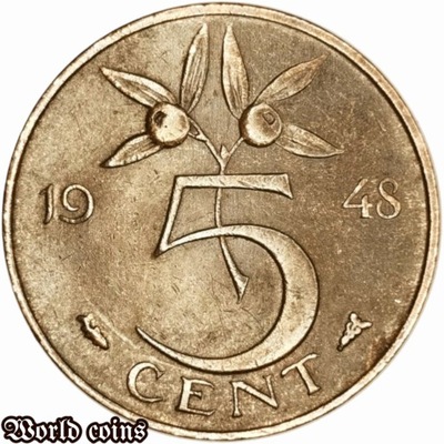5 CENTÓW 1948 HOLANDIA