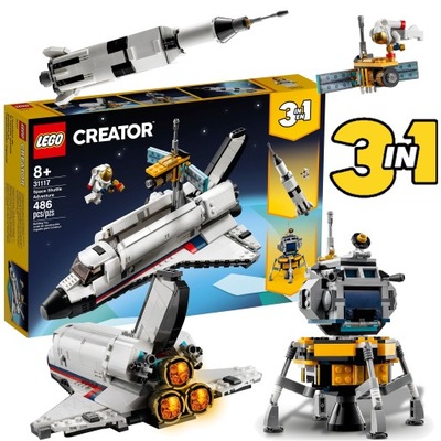 LEGO Creator 3w1 Przygoda w promie kosmicznym 31117