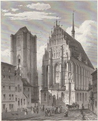 NYSA. Bazylika św. Jakuba Apostoła -około 1850