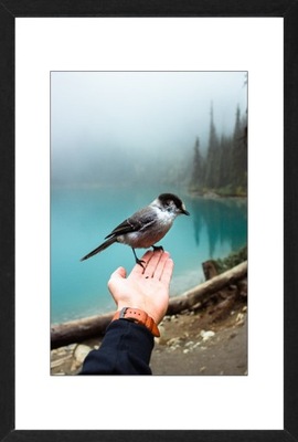 RAMA DREWNIANA 21x29,7 cm PASSE-PARTOUT 15x21 cm