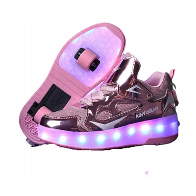 BUTY z ROLKAMI świecące LED butorolki