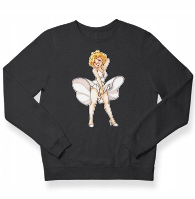 Bluza damska MARILYN MONROE-001 czarna r.L