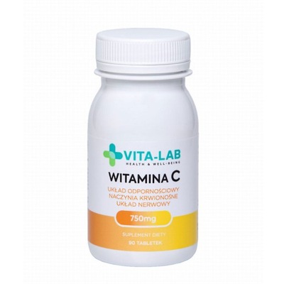 VITA-LAB WITAMINA C 750 mg 90 ODPORNOŚĆ