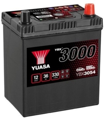 AKUMULIATORIUS YUASA 12V 36AH 330A YBX3054 TICO 