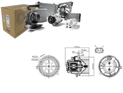 FAN AIR BLOWERS FORD TRANSIT TRANSIT TOURNEO 2.0D-3.2D  