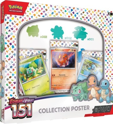 Zestaw kart Pokemon TCG: Scarlet & Violet 151 Poster Collection wersja niem