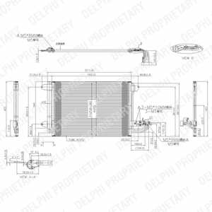 РАДИАТОР КОНДИЦИОНЕРА DELPHI TSP0225482