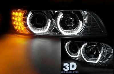 ФОНАРІ РЕФЛЕКТОРИ BMW E39 DAYLIGHT BLACK LED (СВІТЛОДІОД) 3D