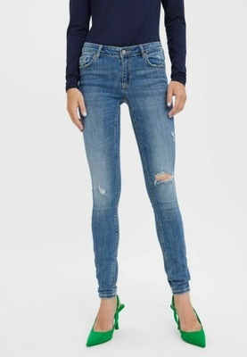Spodnie jeansy damskie VERO MODA niebieskie M/32