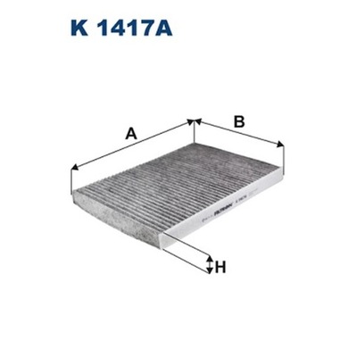 ФИЛЬТР, ВЕНТИЛЯЦИЯ СТОРОНЫ ПАССАЖИРА ФИЛЬТРON K 1417A