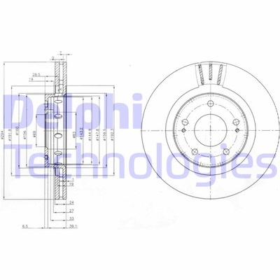2 x delphi диск hamulcowamitsubishi outlander фото №1
